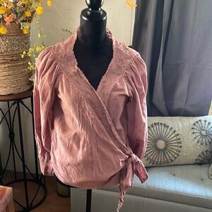 Anthropologie wrap shirt